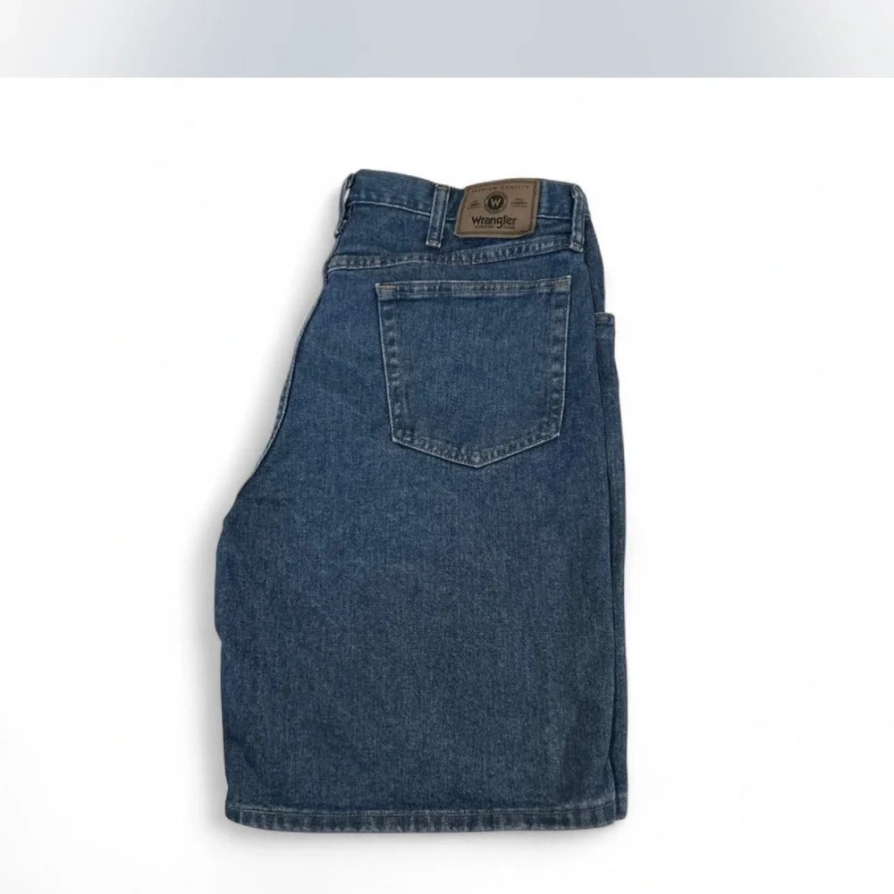 Y2K |Wrangler| Blue Jean Bermuda Jorts Relaxed Fit 100% Cotton Men's Size 36